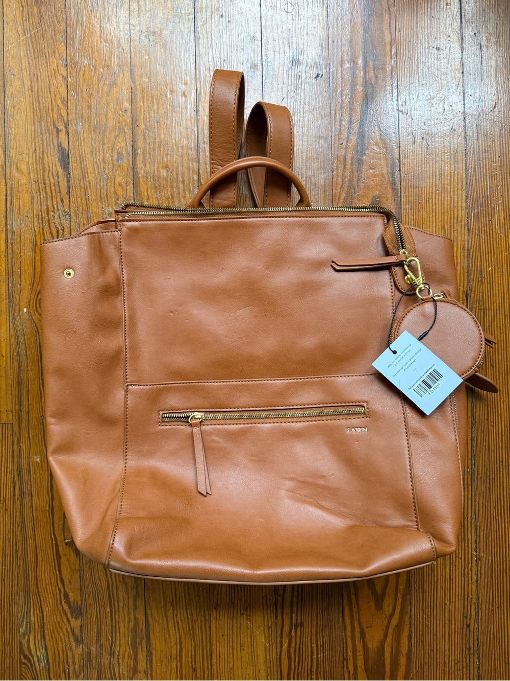 Fawn Design Diaper Bag - Tan Leather (Like New)